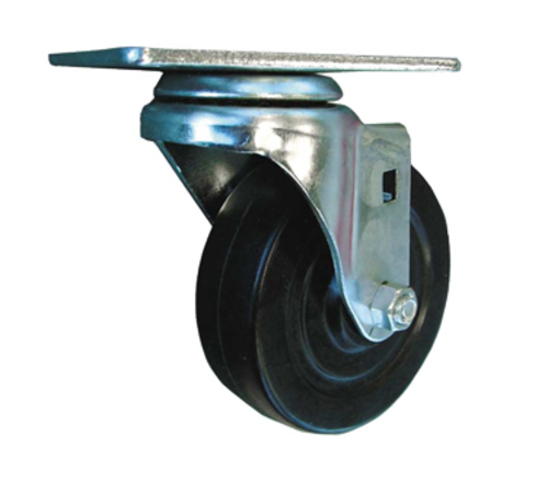 Omcan USA 13120 4" x 1.25" Black Wheel