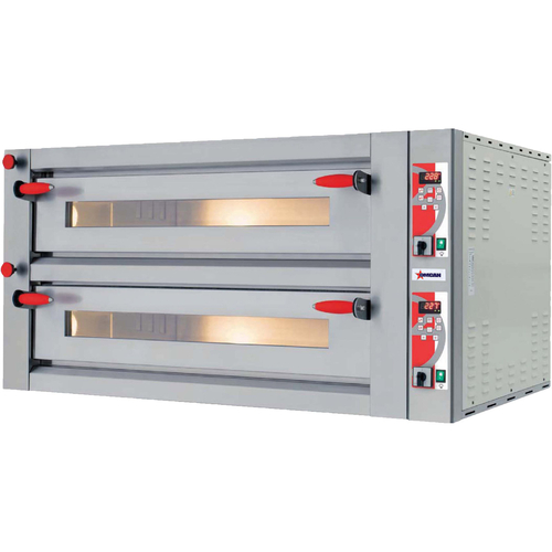 Omcan USA 40643 56.75"W Stainless Steel Exterior Deck Type Electric Pyralis Series Pizza Oven - 220 Volts 1-Ph