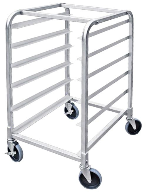 Omcan USA 13497 6 Pans Aluminum Curved Top Pan Rack