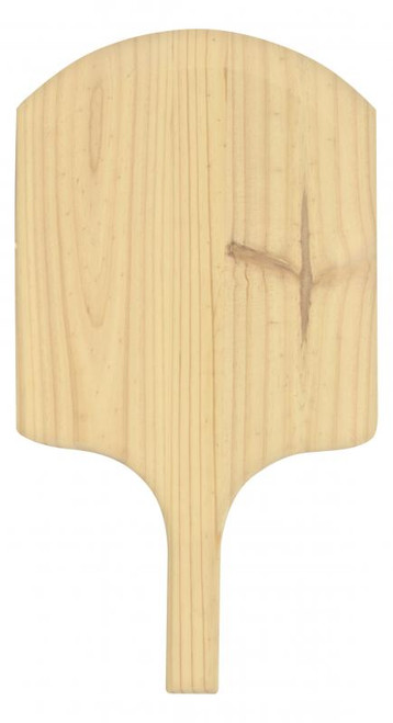 Omcan USA 80600 12" x 14" Blade Rectangular Pizza Peel with 22" L and Wooden Handle