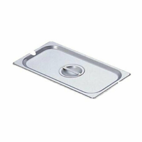 Omcan USA 80276 Stainless Steel Slotted 0.25 Size Steam Table Pan Cover