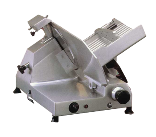 Omcan USA 13629 12" Anodized Aluminum Manual Meat Slicer