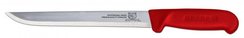 Omcan USA 11851 8" Red Handle Straight Fillet Knife