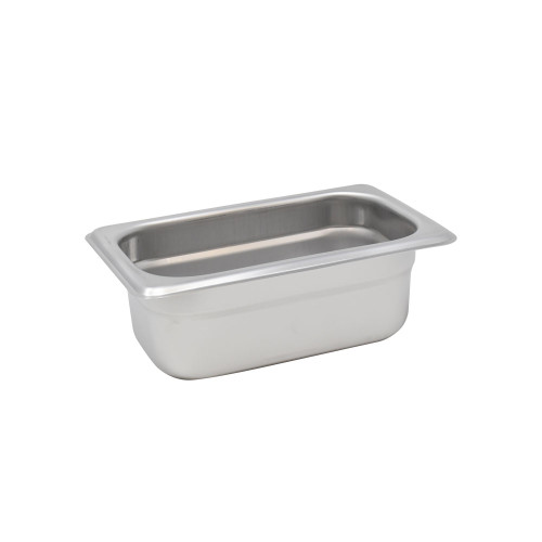 Omcan USA 80282 2.5" Deep Stainless Steel Solid 0.11 Size Steam Table Pan