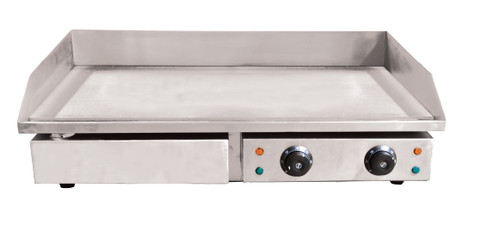 Omcan USA 34870 28.75" x 15.75" Stainless Steel Electric Griddle - 220 Volts 1-Ph