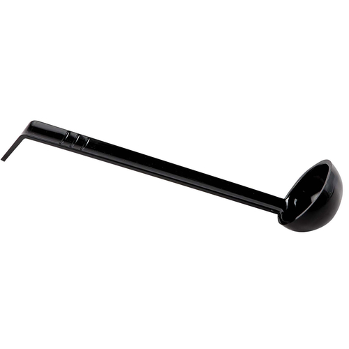 Omcan USA 80221 8.5" L 0.75 Oz. Black Polycarbonate Ladle