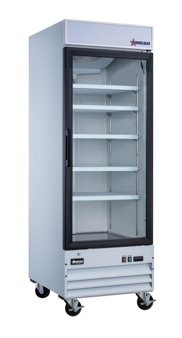 Omcan USA 50036 28.3" W White Exterior 1 Section Refrigerator - 110 Volts