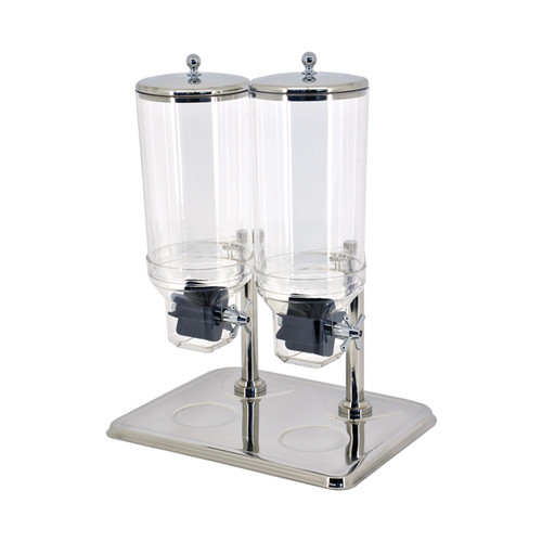 Omcan USA 80531 30 L. Stainless Steel Cereal Double Dispenser