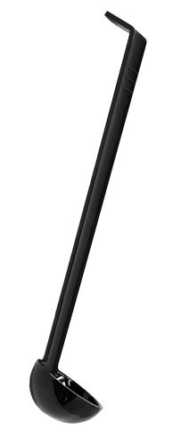 Omcan USA 80216 13" L 1 Oz. Black Polycarbonate Ladle