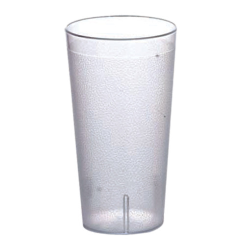 Omcan USA 80340 12 Oz. Clear Plastic Pebbled Tumbler