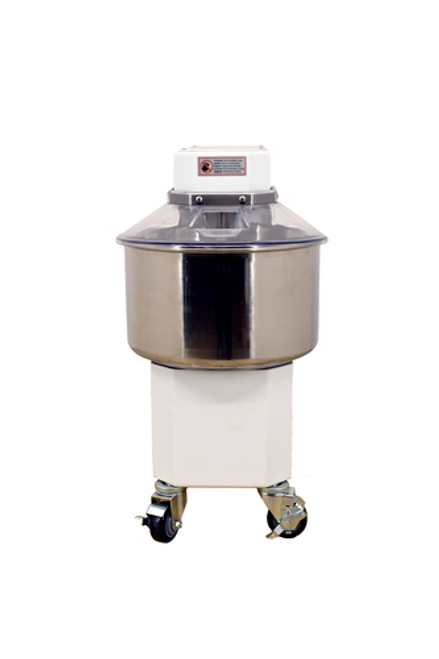 Omcan USA 45417 46 Lbs. Stainless Steel Fixed Froged Tool Spiral Mixer - 120 Volts 1 HP