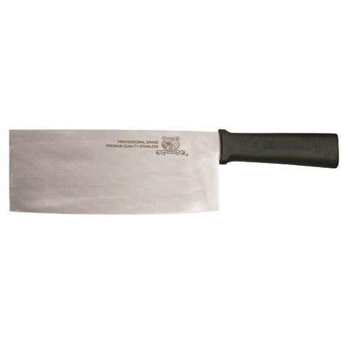 Omcan USA 16816 8" Black Handle Chinese Cleaver