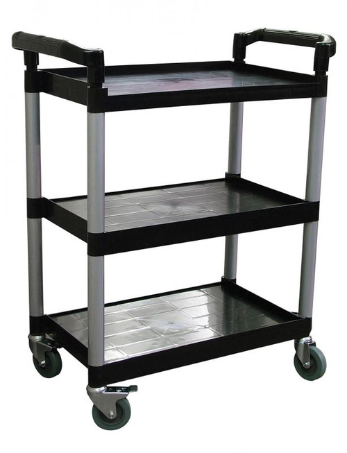 Omcan USA 24183 165 Lbs. Black Bussing Cart