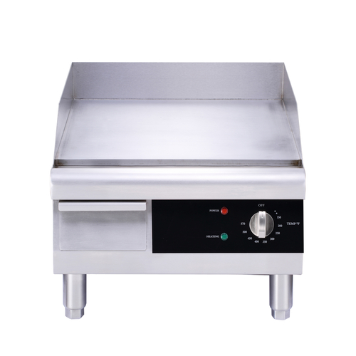 Omcan USA 43212 23.16.1" x 15.5" Stainless Steel Countertop Electric Griddle - 120 Volts 1-Ph