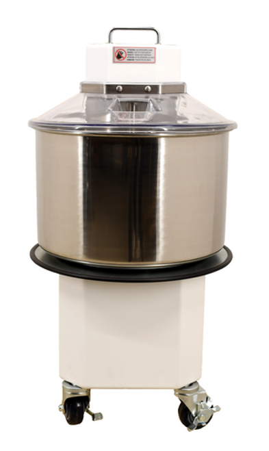 Omcan USA 47088 70.5 Lbs. Stainless Steel Removable Froged Tool Spiral Mixer - 220 Volts 1.5 HP