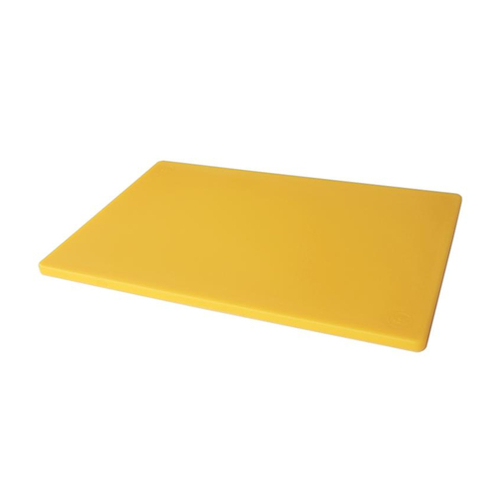 Omcan USA 41207 0.5" Thick Yellow Rigid Cutting Board