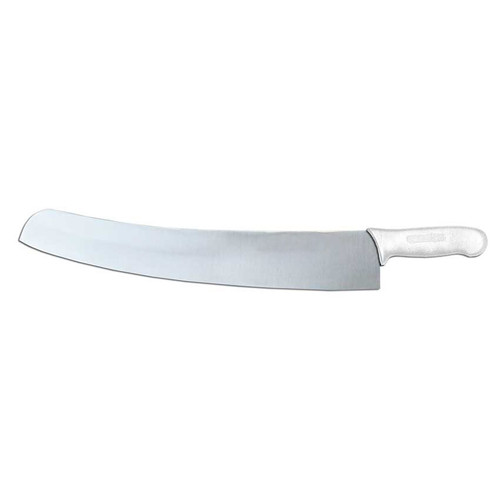 Omcan USA 31355 18" White DR Handle Pizza Rocker Knife