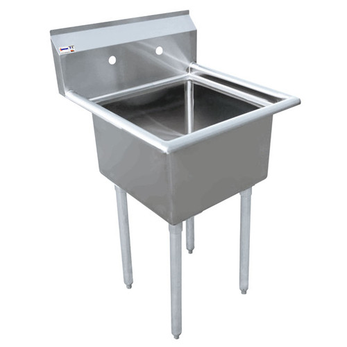 Omcan USA 43072 Stainless Steel Backsplash Pot Sink