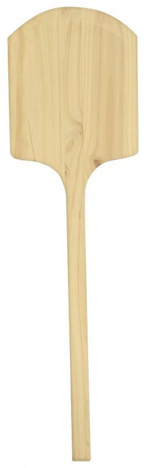 Omcan USA 80602 12" x 14" Blade Rectangular Pizza Peel with 42" L and Wooden Handle