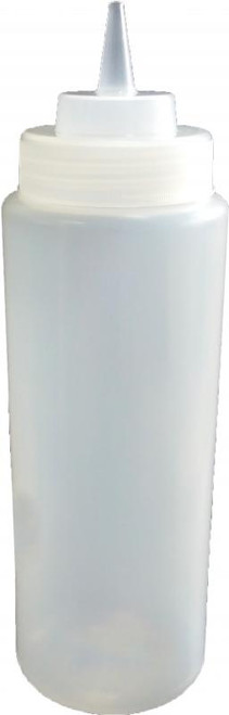 Omcan USA 40476 32 Oz. Vinegar Wide Mouth Squeeze Bottle (6 per Set)