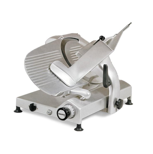 Omcan USA 13642 13" Anodized Aluminum Manual Omas Meat Slicer