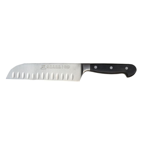 Omcan USA 17892 8" Graton Edge Multi-Purpose Santoku Knife