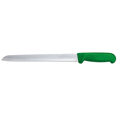 Omcan USA 12617 8" Green Handle Narrow Blade Slicing Knife