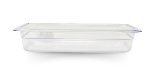 Omcan USA 80036 6.94" D Clear Polycarbonate 0.33 Size Food Pan