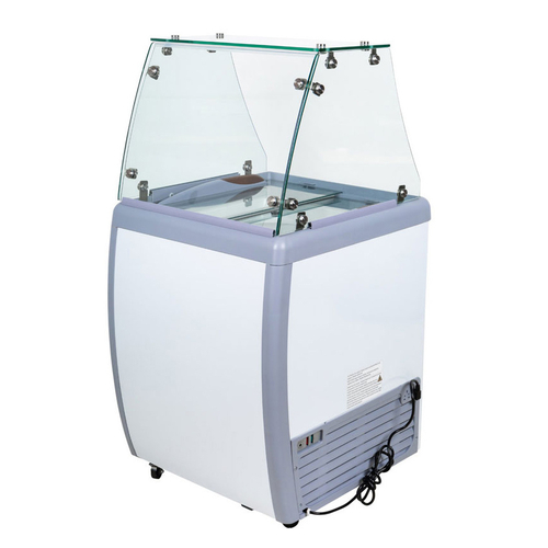 Omcan USA 44590 120 L. Powder Coated Steel Ice Cream Dipping or Display Case - 110 Volts