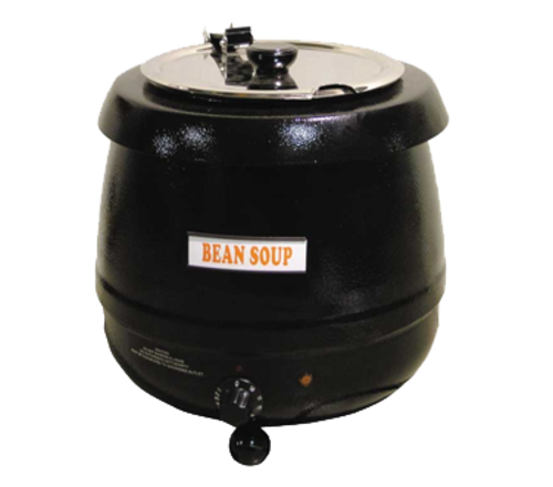 Omcan USA 19073 10 L Black Soup Kettle - 110 Volts 400 Watts
