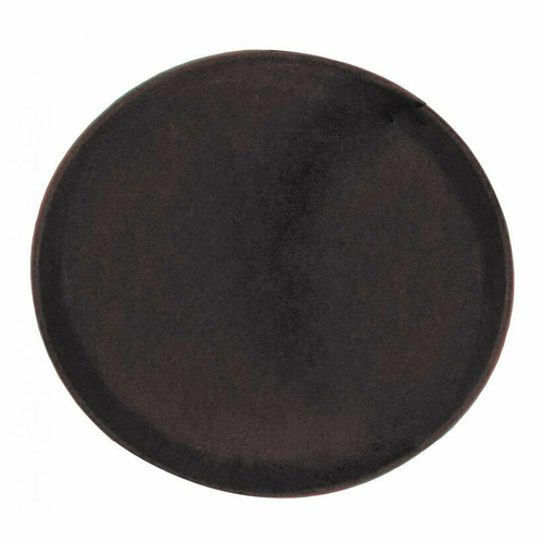 Omcan USA 80110 14" Dia. ABS Plastic Brown Round Serving Tray