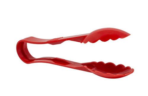 Omcan USA 80156 9" Red Polycarbonate Serving Tongs