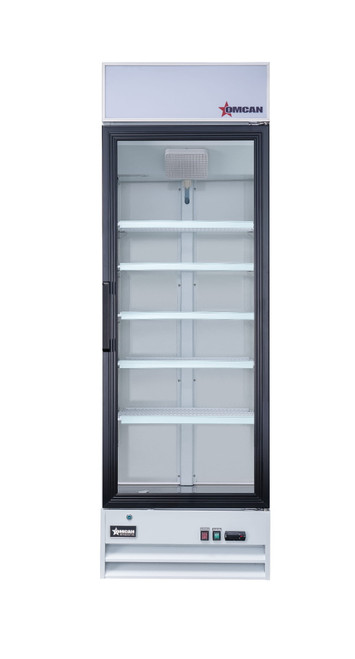 Omcan USA 50035 25.6" W White Exterior 1 Section Refrigerator - 115 Volts
