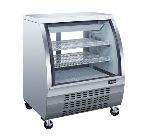 Omcan USA 50084 36" W Stainless Steel Refrigerated Deli Display Case - 115 Volts 1-Ph