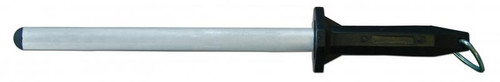 Omcan USA 13775 14" Polypropylene Black Handle Diamond Sharpening Steel