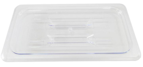 Omcan USA 80023 Clear Polycarbonate 0.33 Size Solid Food Pan Cover