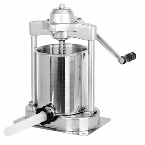Omcan USA 44205 15 Lbs. Stainless Steel or Aluminum Manual Vertical Heavy-Duty Sausage Stuffer