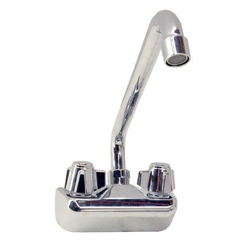 Omcan USA 26085 12" Swing Spout Splash-Mounted BarSink Faucet