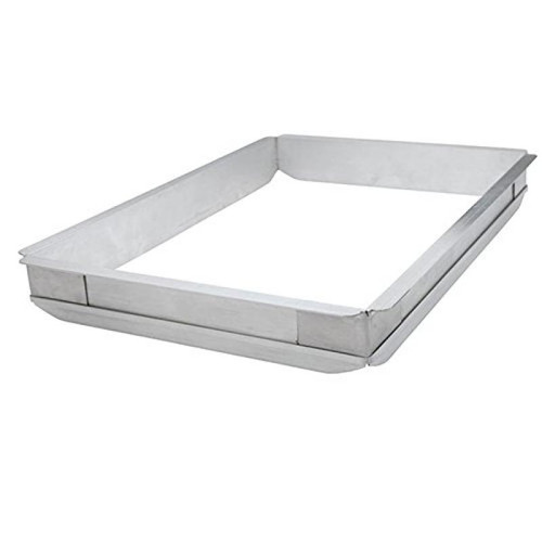 Omcan USA 80254 9.5" W x 13" D x 2" H Aluminum Sheet Pan Extender for 0.25 Size
