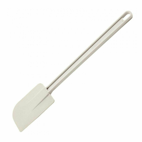 Omcan USA 80029 16" L White Plastic Flat Blade Spatula