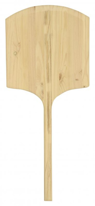 Omcan USA 80608 18" x 18" Blade Square Pizza Peel with 42" L and Wooden Handle