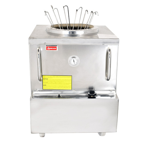 Omcan USA 44385 34" W x 34" D Stainless Steel Natural Gas Tandoor Clay Oven - 70,000 BTU