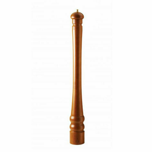 Omcan USA 43672 6" Tall Orange Finish Italian Beech Wood Acrylic Resin Base TRE SPADE Tosca Series Pepper Mill