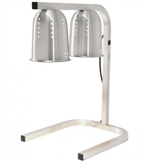 Omcan USA 21637 Stainless Steel Free Standing Infrared Heat Lamp - 110 Volts