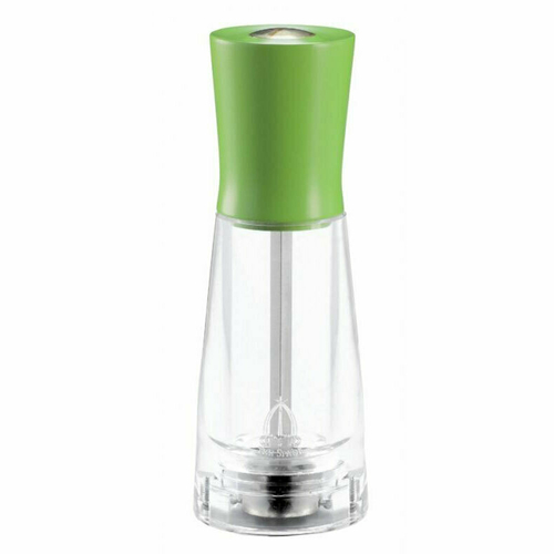 Omcan USA 43671 6" Tall Green Finish Italian Beech Wood Acrylic Resin Base TRE SPADE Tosca Series Pepper Mill