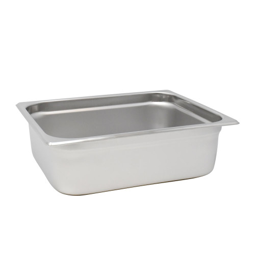 Omcan USA 80263 4" Deep Stainless Steel Solid Half Size Steam Table Pan