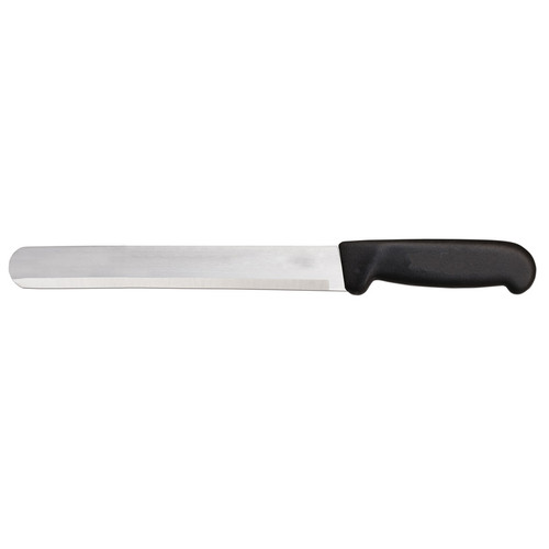 Omcan USA 12573 14" Black Handle Straight Blade Slicing Knife