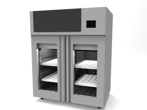 Omcan USA 45517 132 Lbs. Capacity Stainless Steel Affinacheese Drying Cabinet - 220 Volts