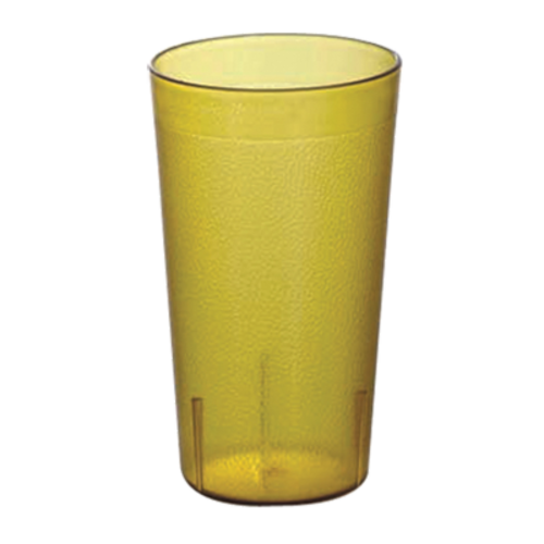 Omcan USA 80350 32 Oz. Amber Plastic Pebbled Tumbler