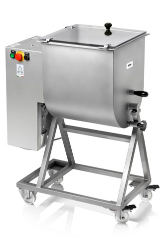 Omcan USA 13159 110.2 Lb. Stainless Steel Electric Meat Mixer - 220 Volts